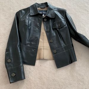 Armani leather jacket.